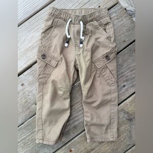 cat & jack khaki cargo toddler pants - 18 months